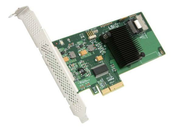 Контроллер LSI 9211-4I SGL HBA, 4i ports (00190)