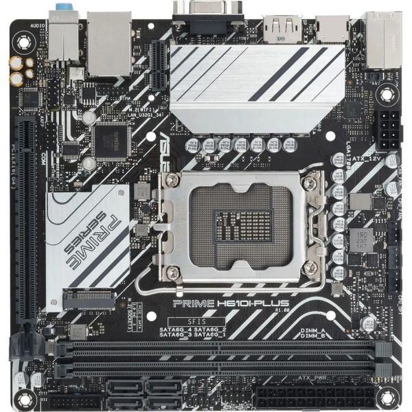 Материнская плата ASUS PRIME H610I-PLUS-CSM LGA 1700,Intel H610,mini-ITX,Ret