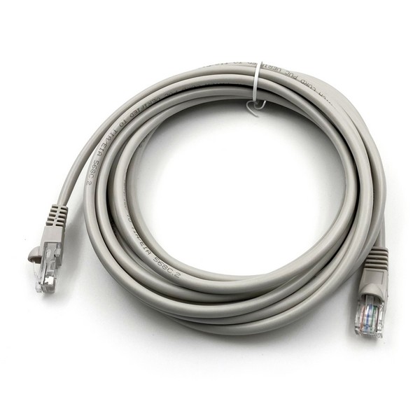 Патч-корд Buro UTP 4 пары cat5E CCA molded RJ-45 10 м, серый